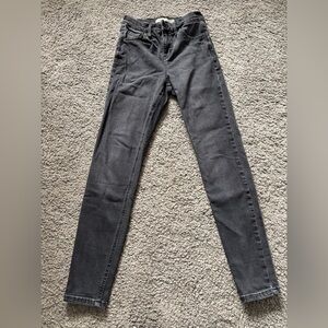 Topshop Women's Skinny Jeans - Charcoal Gray